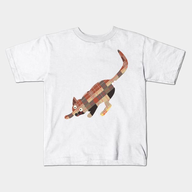 cat ornamental puppet Kids T-Shirt by asepsarifudin09